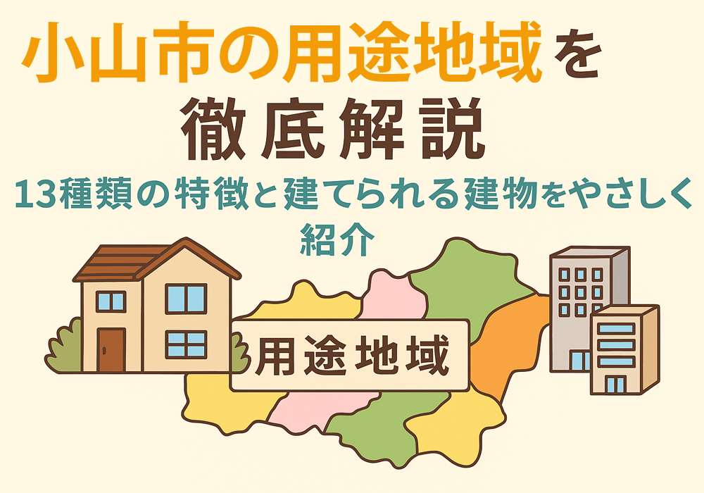 小山市や下野市の用途地域とは？不動産購入に役立つ