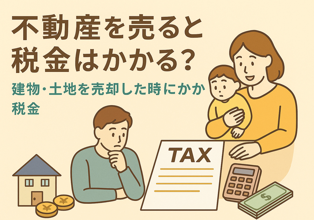 小山市・下野市で土地・建物等の不動産売却するとかかる税金