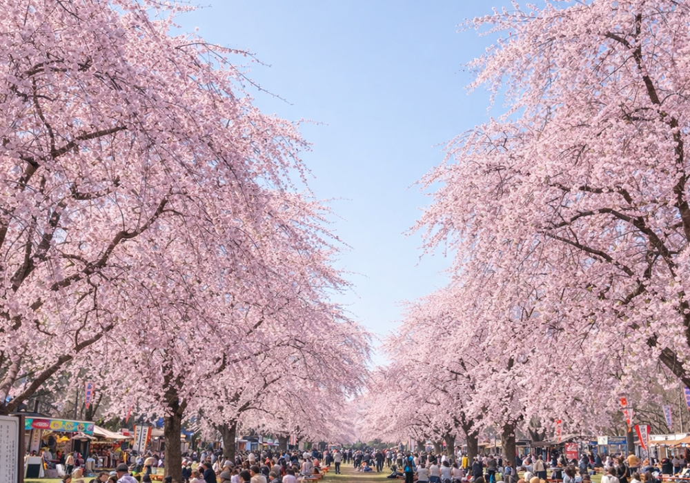 天平の丘公園、桜花まつり
