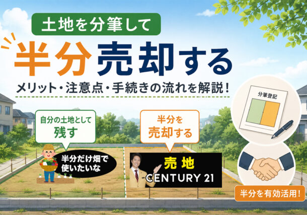 小山市で土地を分けて売却できるんです